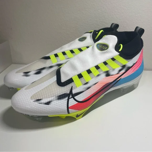NEW NIKE Vapor Edge Pro 360 Multi Zebra Stripes Mens Size 14 Football Cleats